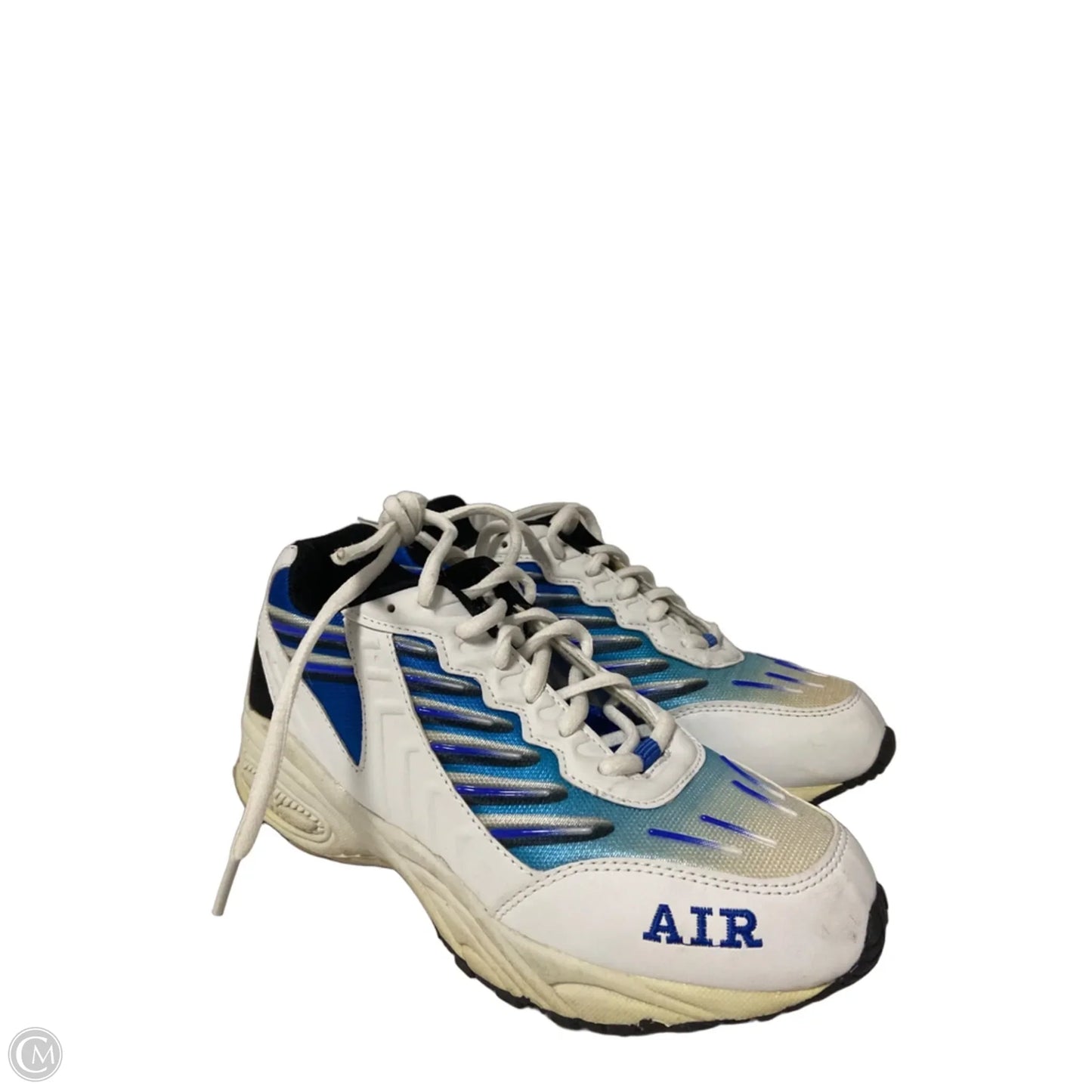 Shoes Athletic By Clothes Mentor In Blue & White, Size: 6.5