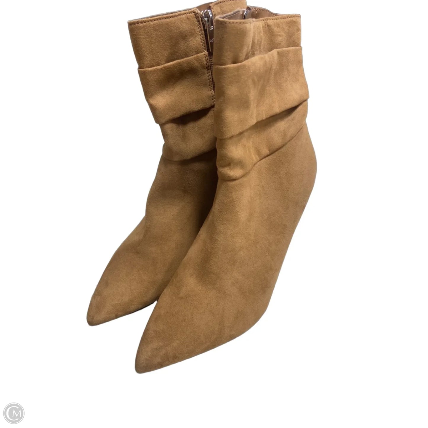 Boots Ankle Heels By Marc Fisher In Tan, Size: 8