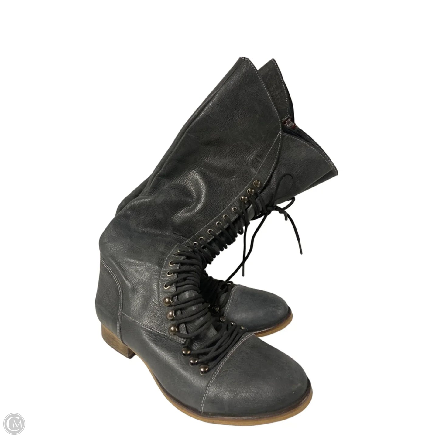 Boots Knee Flats By Steve Madden In Grey, Size: 8.5