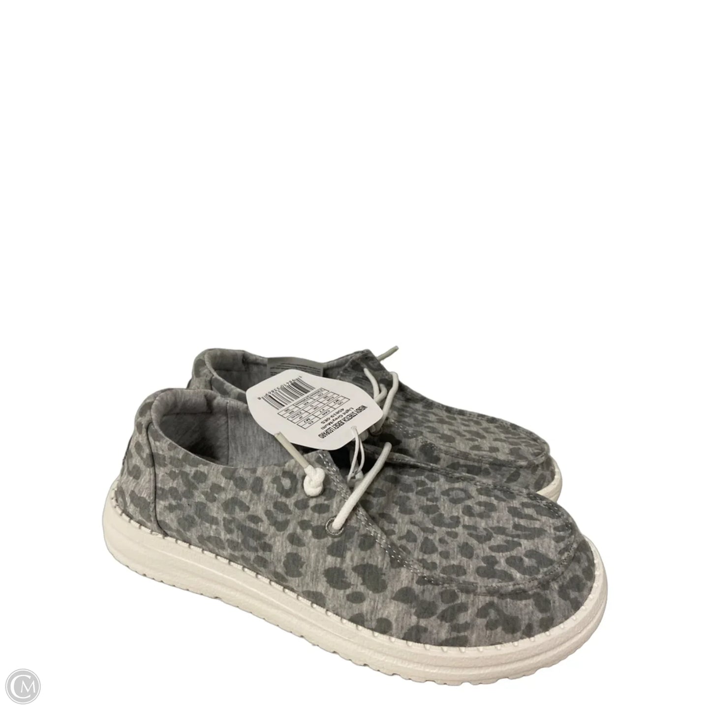 Shoes Flats By Hey Dude In Grey, Size: 7