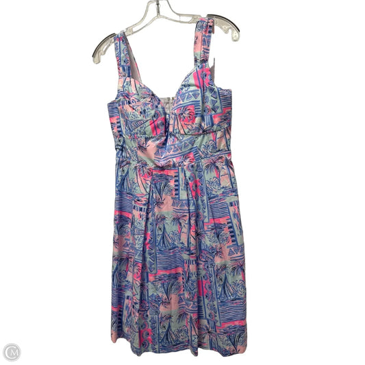 Dress Designer By Lilly Pulitzer In Blue & Pink, Size: M