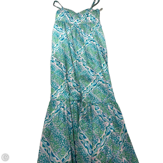 Dress Designer By Lilly Pulitzer In Blue & Green, Size: Xs