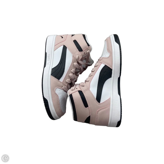 Shoes Sneakers By Puma In Black & Pink, Size: 9