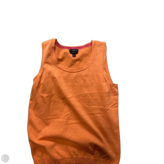 Top Sleeveless Basic By Talbots In Orange, Size: Sp