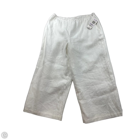 Pants Linen By Jm Collections In White, Size: 6p