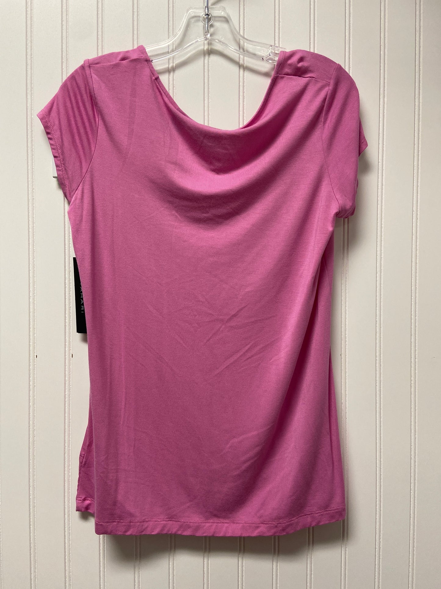 Pink Top Short Sleeve Basic T Tahari, Size M