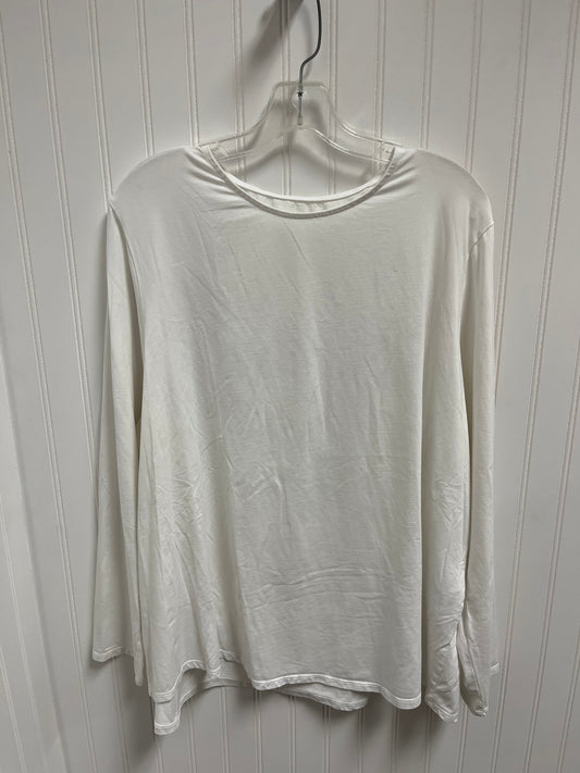 Top Long Sleeve Basic By Pure Jill In White, Size: 3x