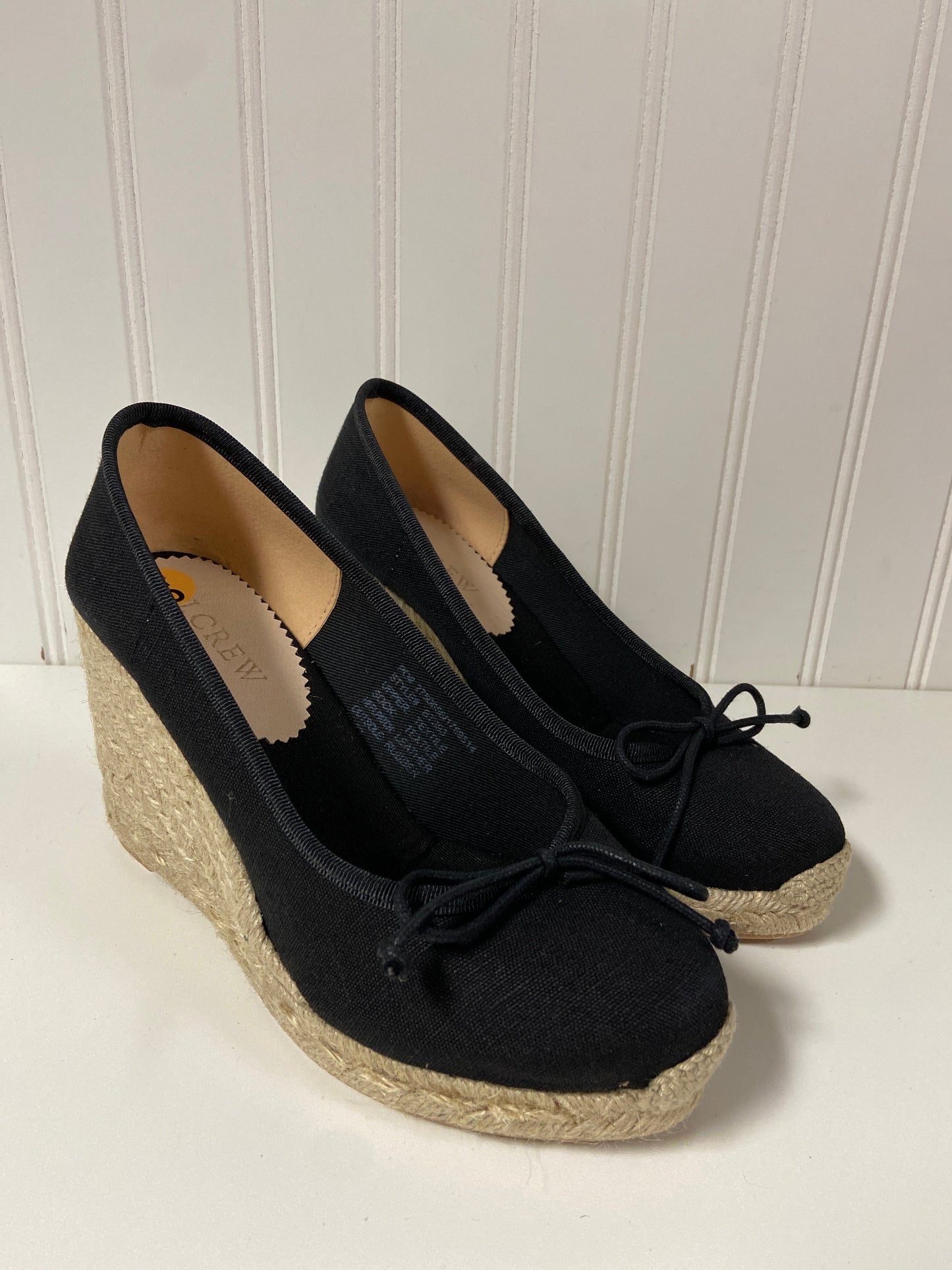 Shoes Heels Wedge By J. Crew In Black, Size: 5