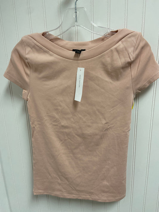 Top Short Sleeve Basic By Ann Taylor In Pink, Size: Xs