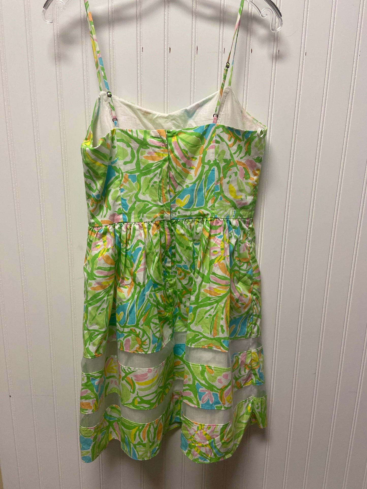 Dress Designer By Lilly Pulitzer In Green & Pink, Size: S