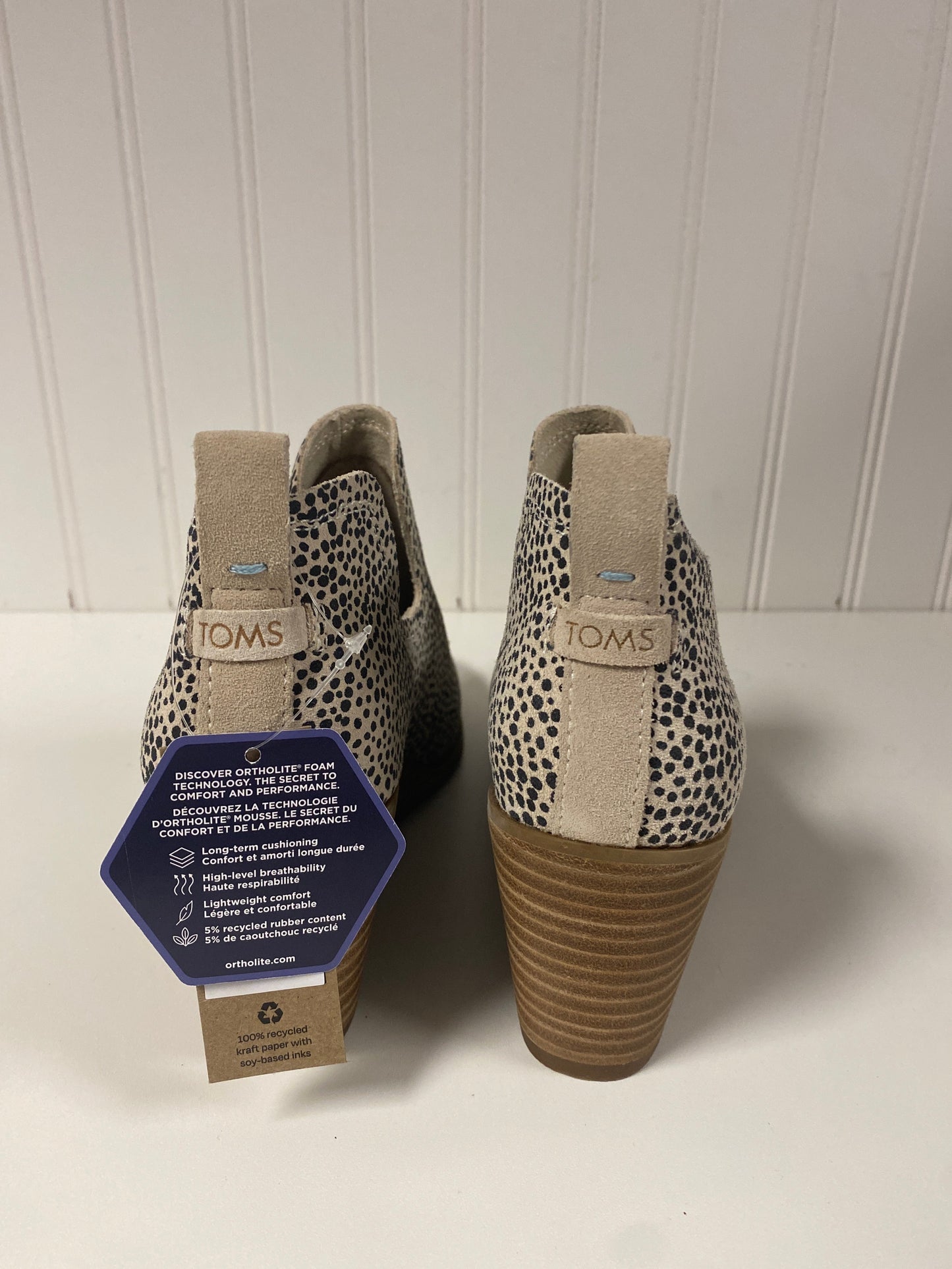 Boots Ankle Heels By Toms In Animal Print, Size: 6.5