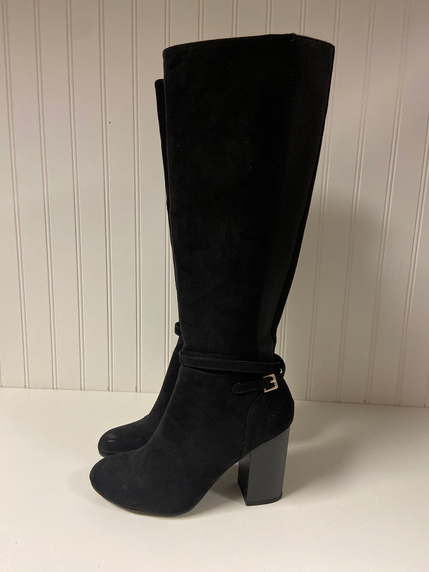 Boots Knee Heels By Lc Lauren Conrad In Black, Size: 8.5