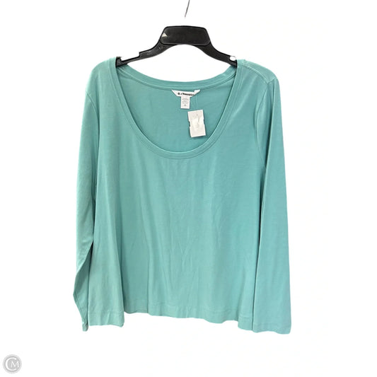 Athletic Top Long Sleeve Crewneck By Athleta In Blue, Size: 2x