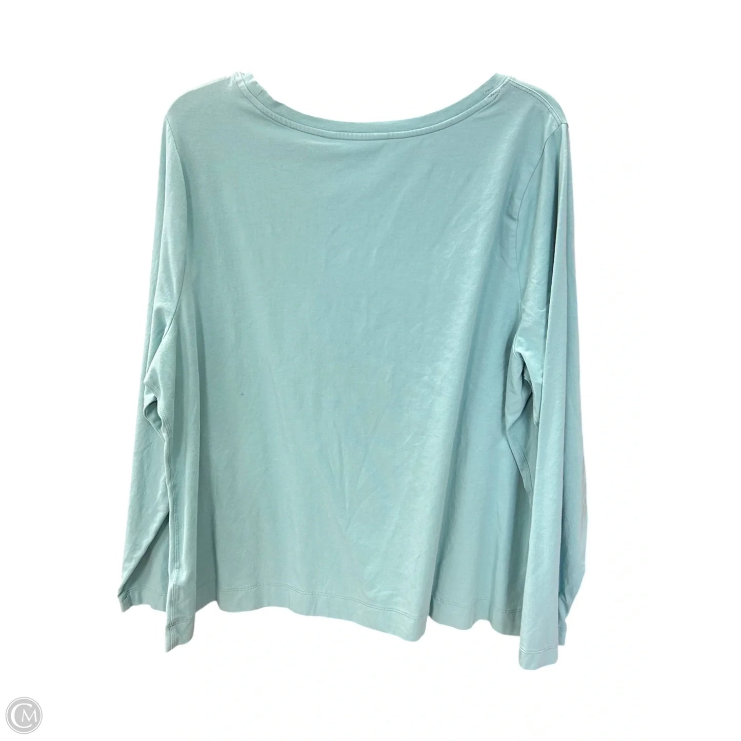 Athletic Top Long Sleeve Crewneck By Athleta In Blue, Size: 2x