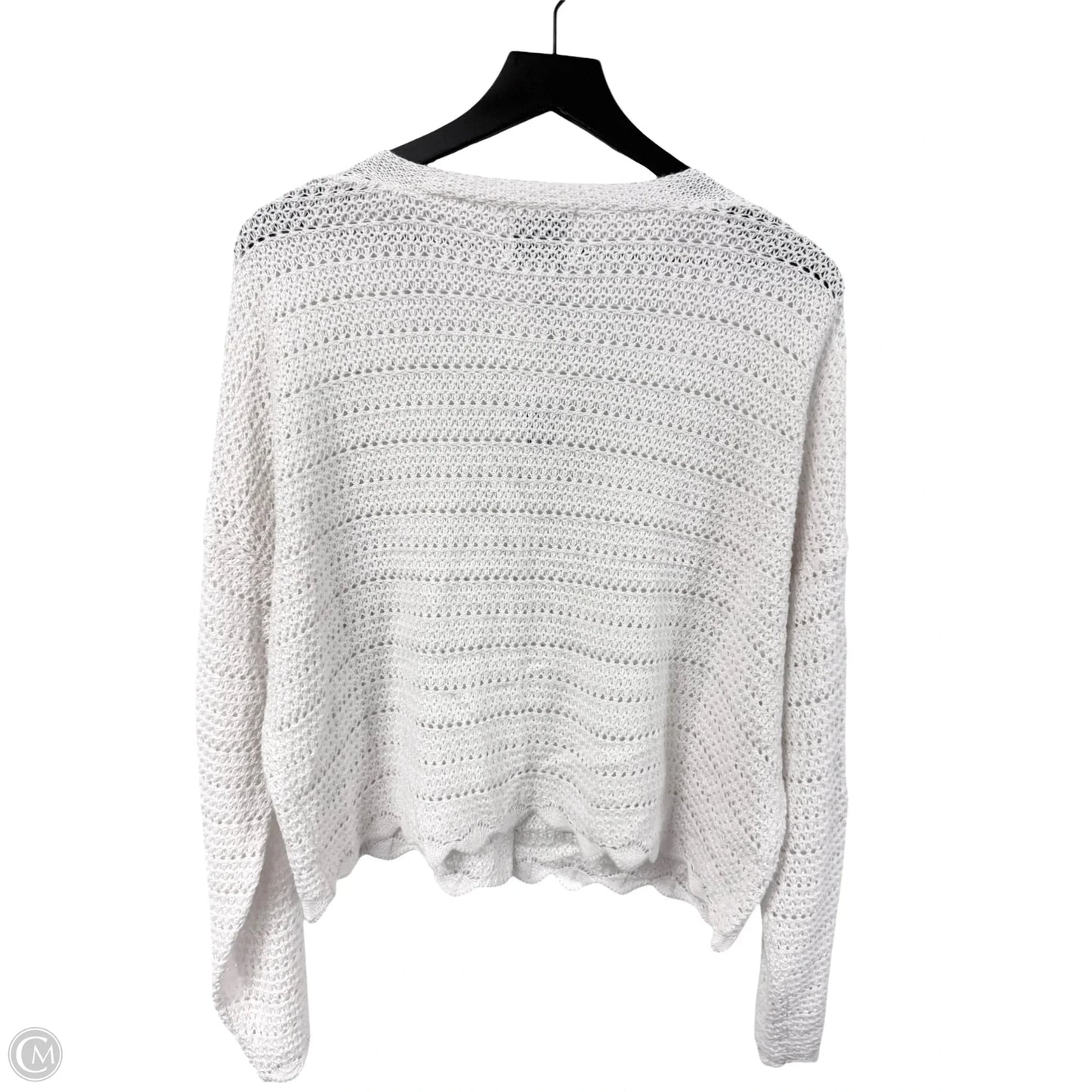 Cardigan By Pink Rose In White, Size: Xl