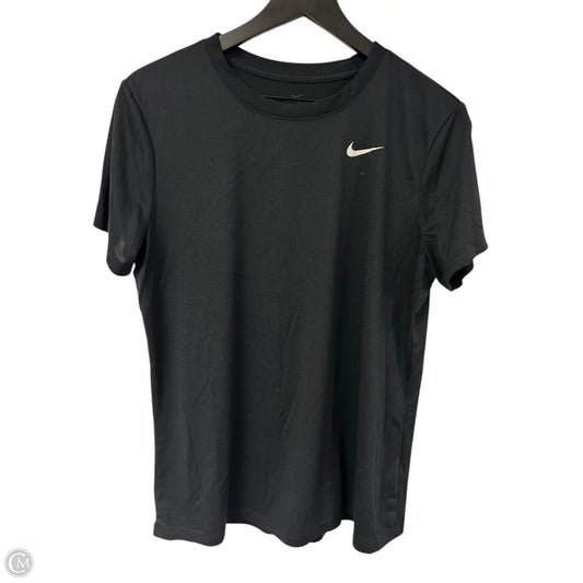Athletic Top Short Sleeve By Nike Apparel In Black, Size: Xl