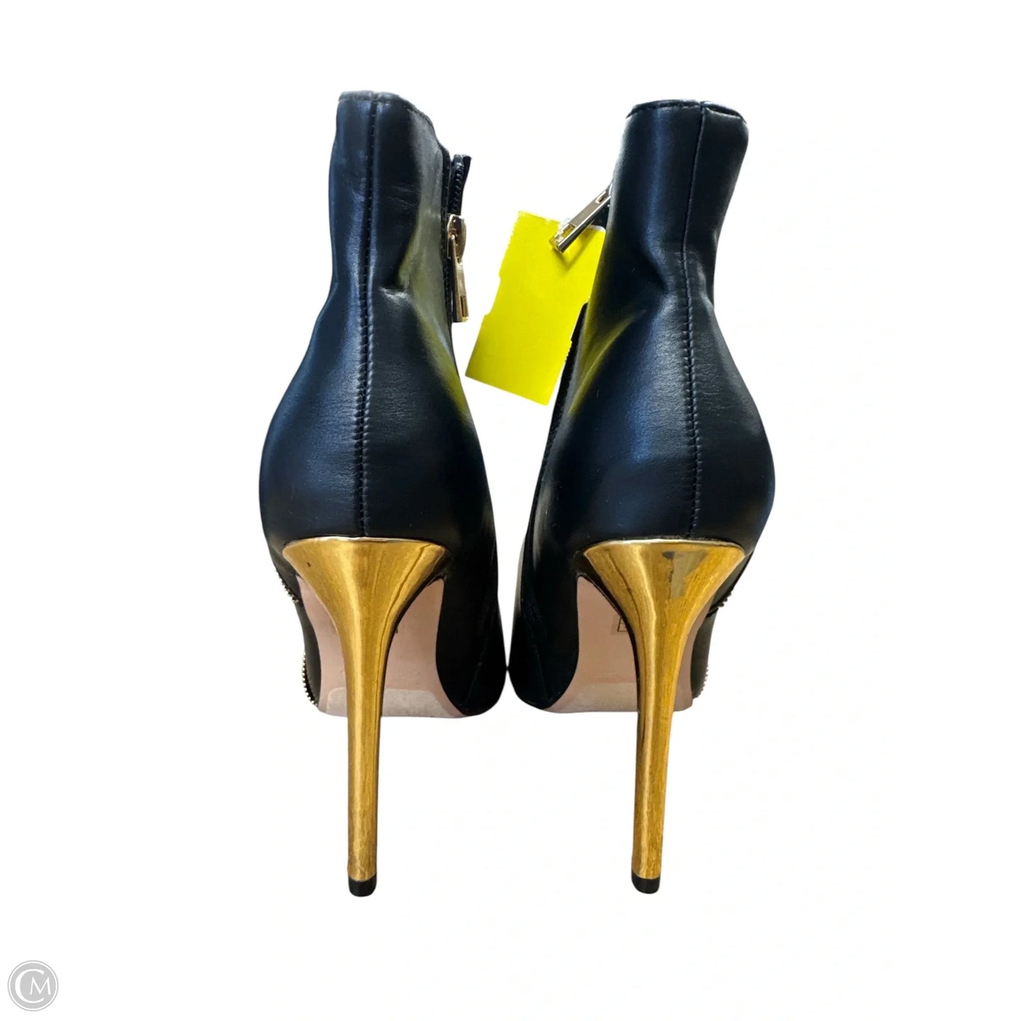 Shoes Heels Kitten By Catherine Malandrino In Black & Gold, Size: 8.5