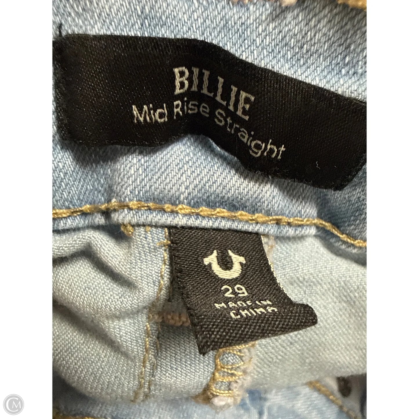 Jeans Straight By True Religion In Blue Denim, Size: 8