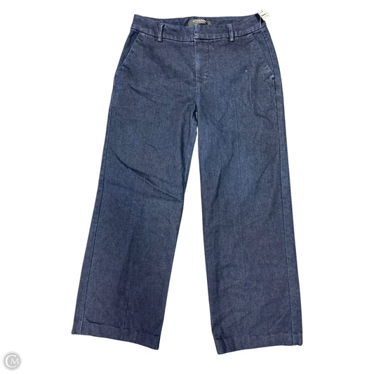Jeans Wide Leg By Liverpool In Blue Denim, Size: 6
