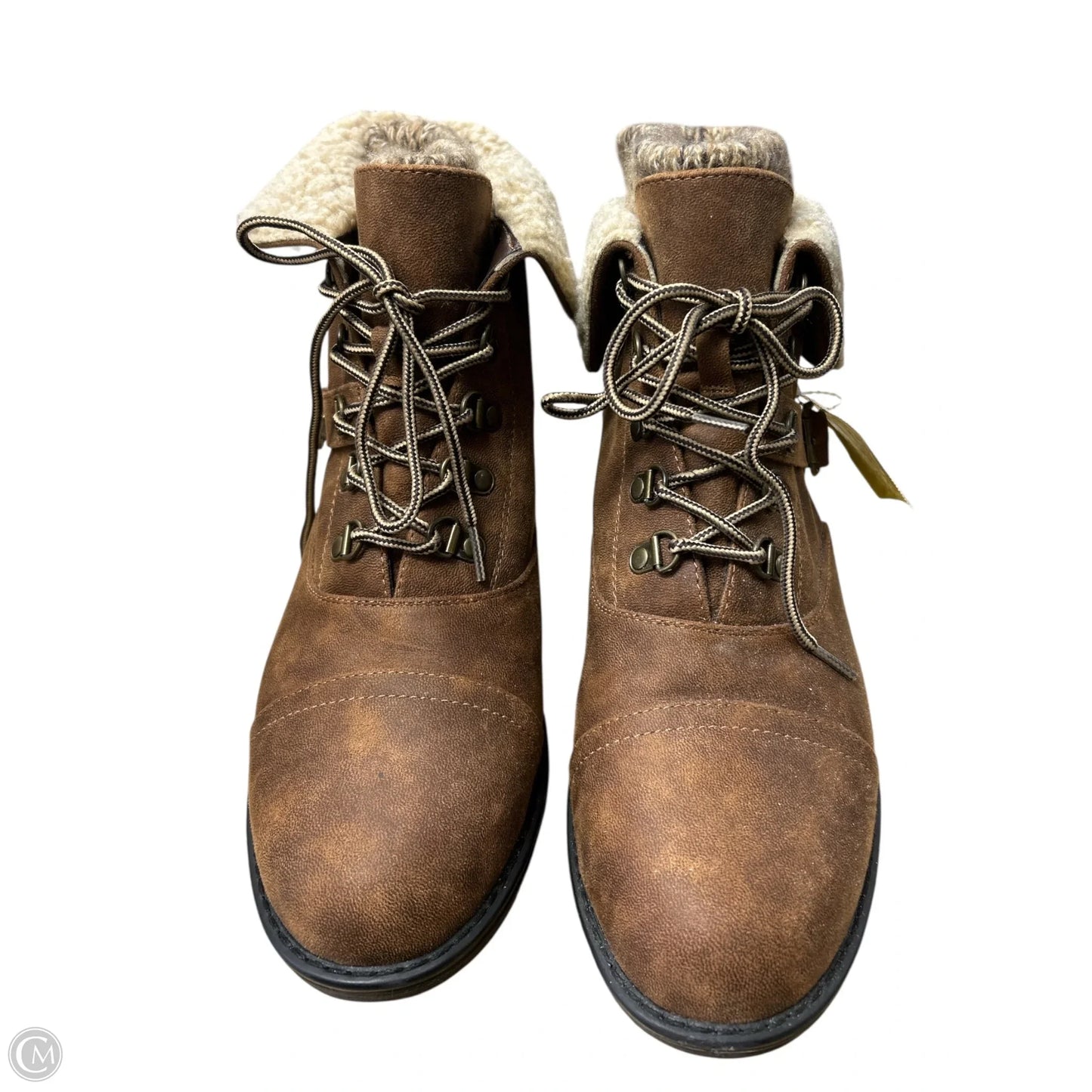 Boots Ankle Flats By White Mountain In Brown, Size: 9.5