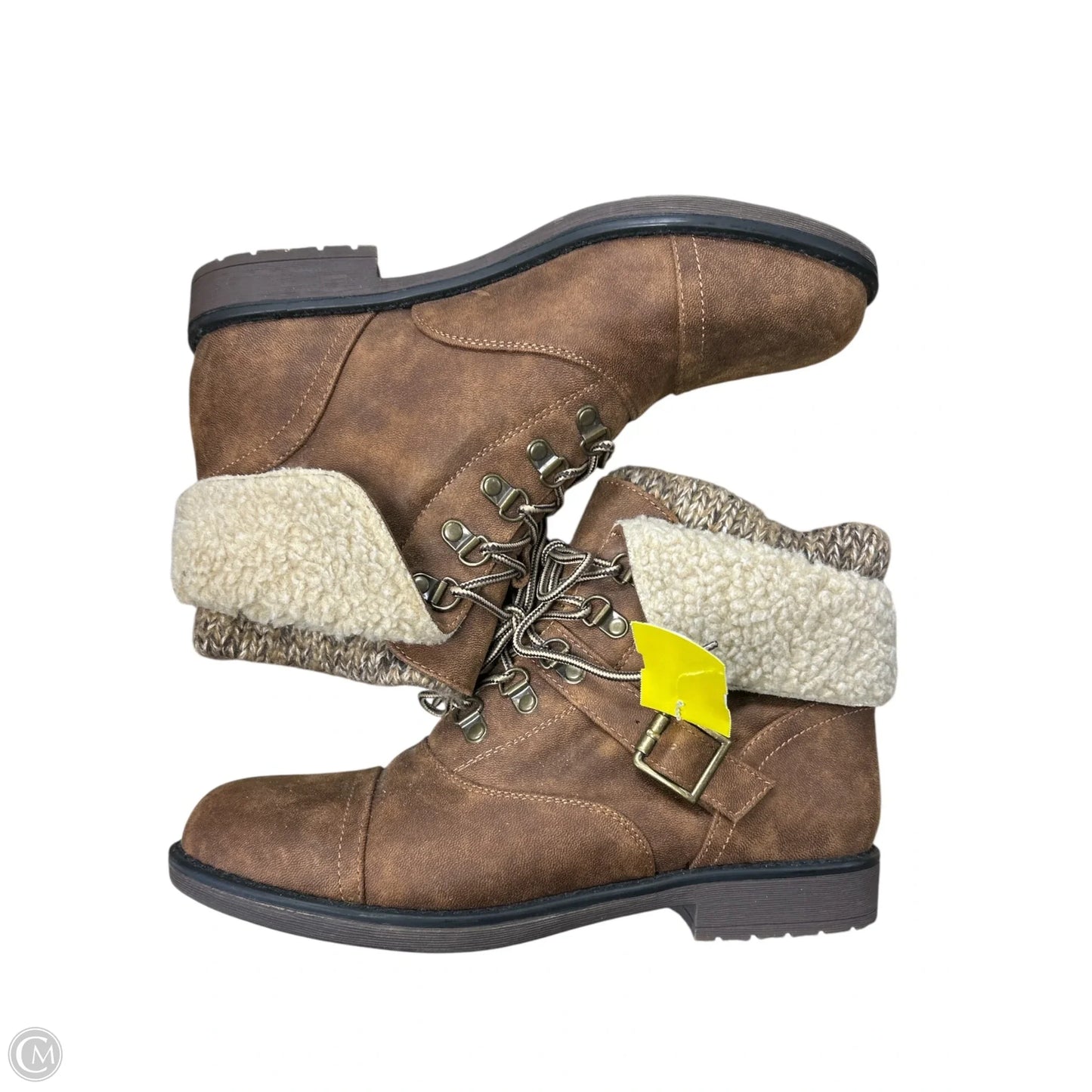 Boots Ankle Flats By White Mountain In Brown, Size: 9.5