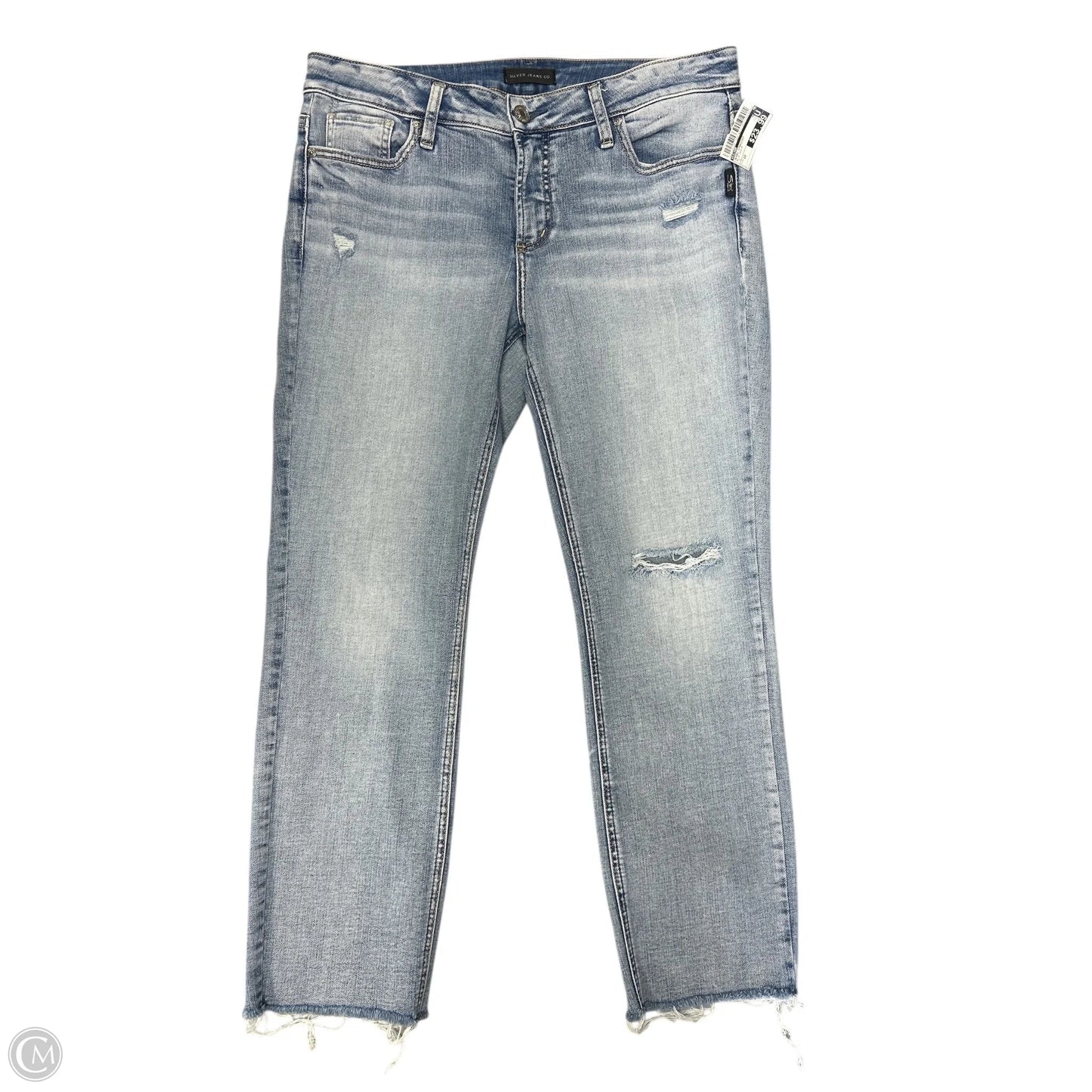 Jeans Straight By Silver In Blue Denim, Size: 10
