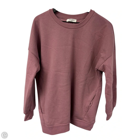 Sweatshirt Crewneck By Zenana In Mauve, Size: L