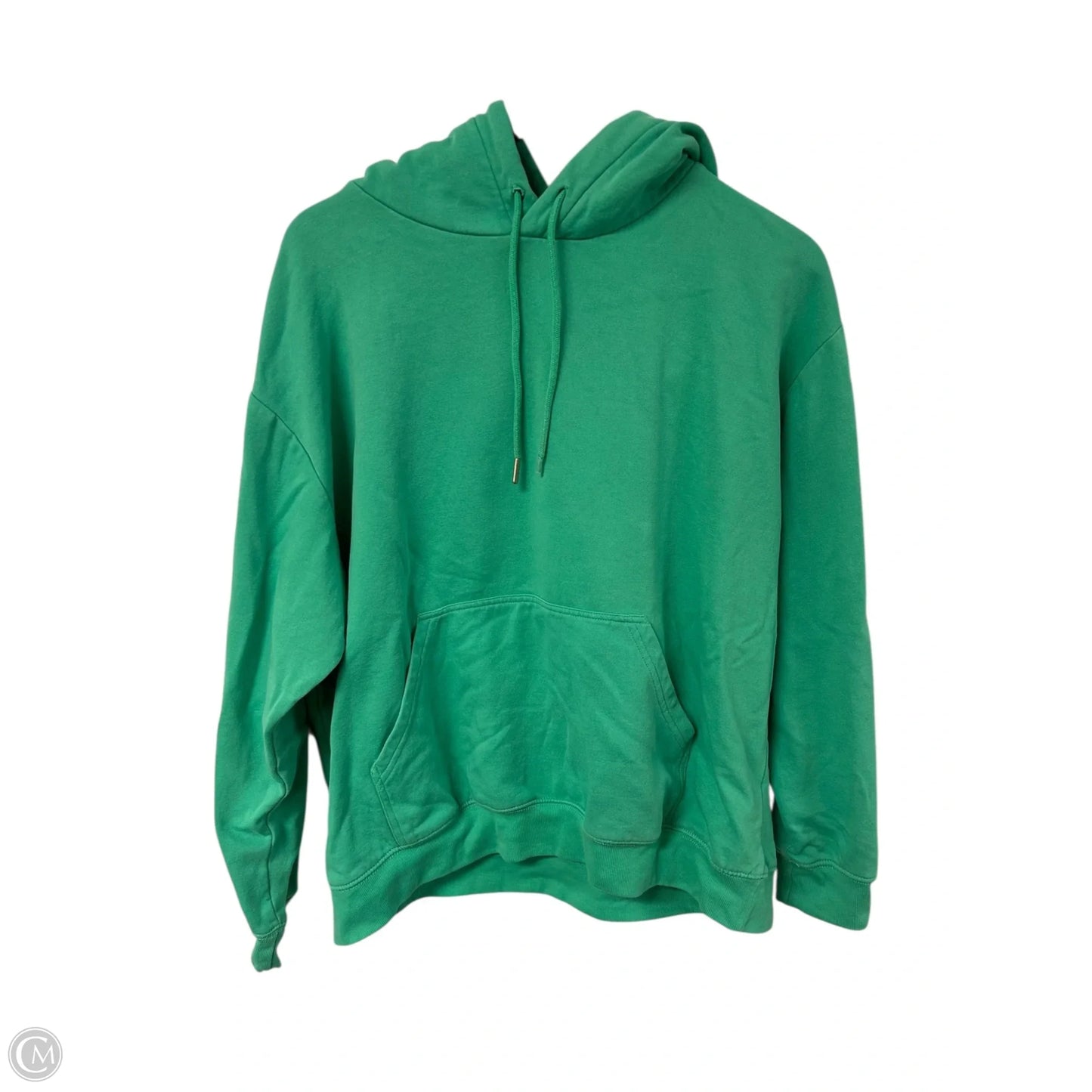 Sweatshirt Hoodie By H&m In Green, Size: L