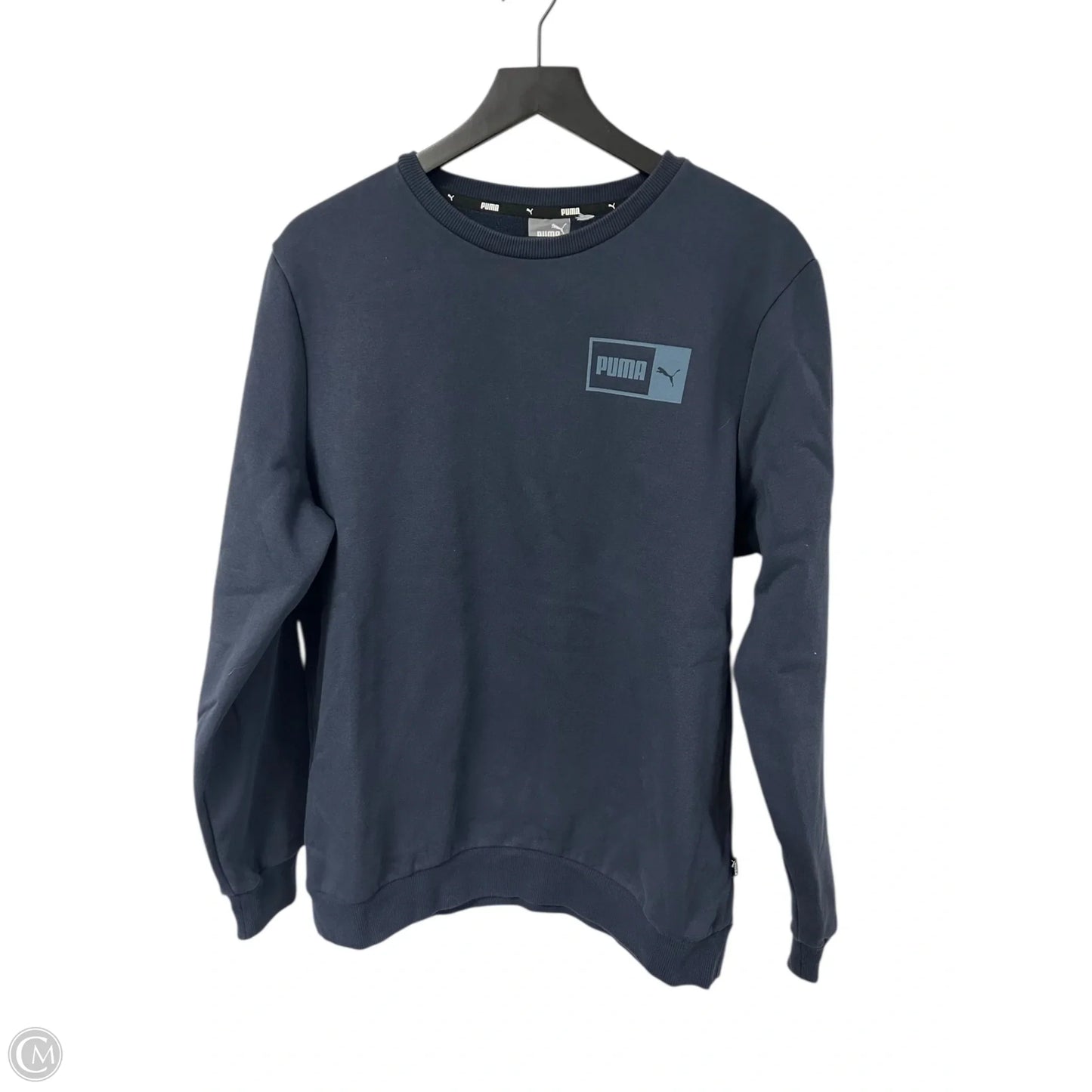 Sweatshirt Crewneck By Puma In Blue, Size: L