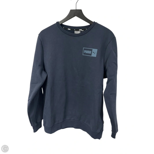 Sweatshirt Crewneck By Puma In Blue, Size: L