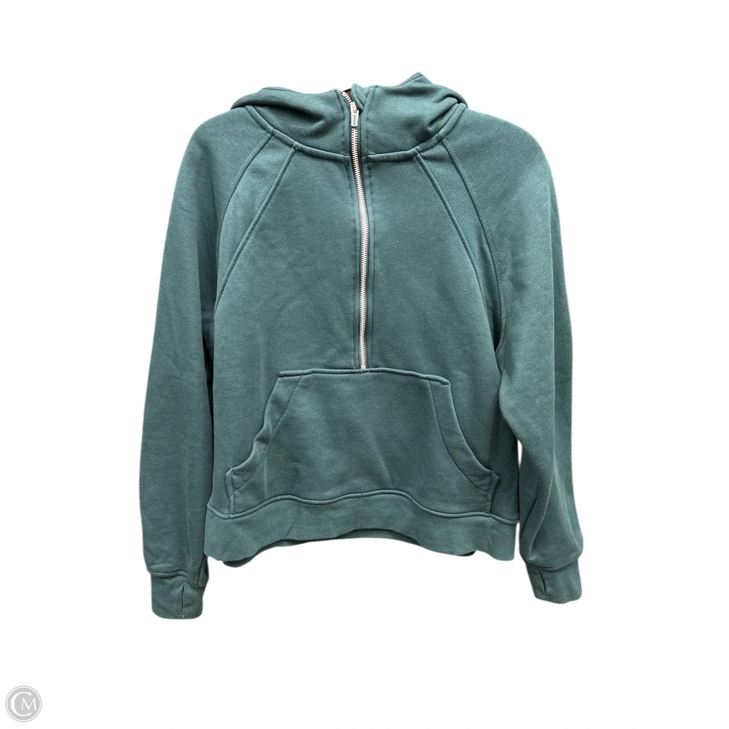 Sweatshirt Hoodie By Danskin In Green, Size: L