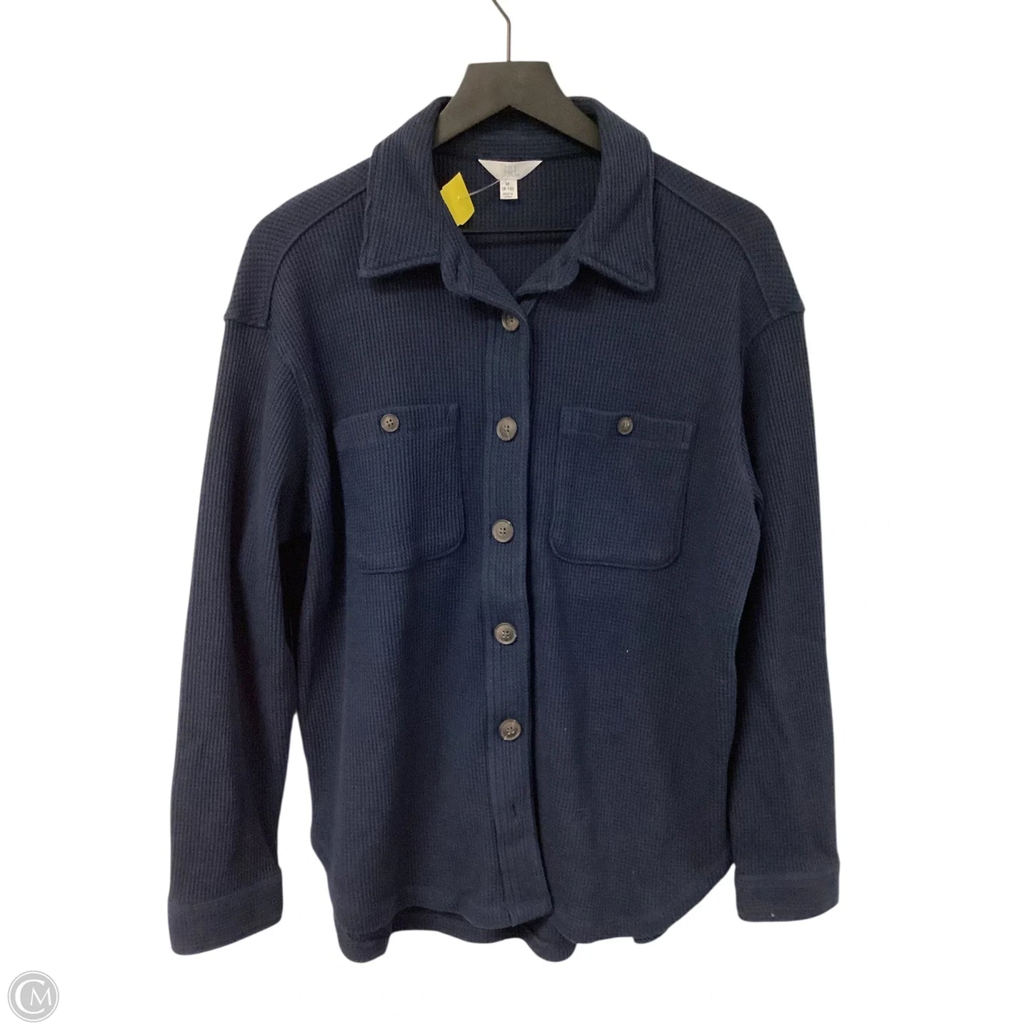 Jacket Shirt By Time And Tru In Blue, Size: M