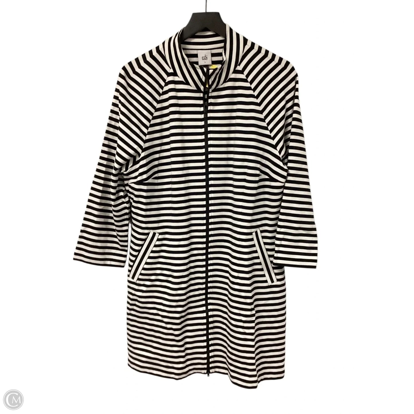 Jacket Other By Cabi In Black & White, Size: L