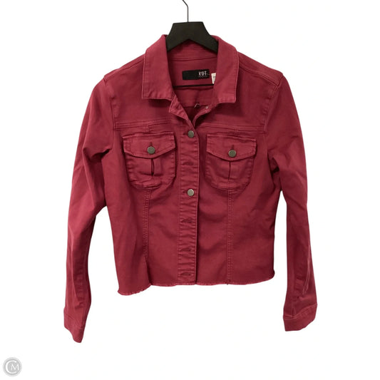 Jacket Denim By Kut In Pink Denim, Size: S