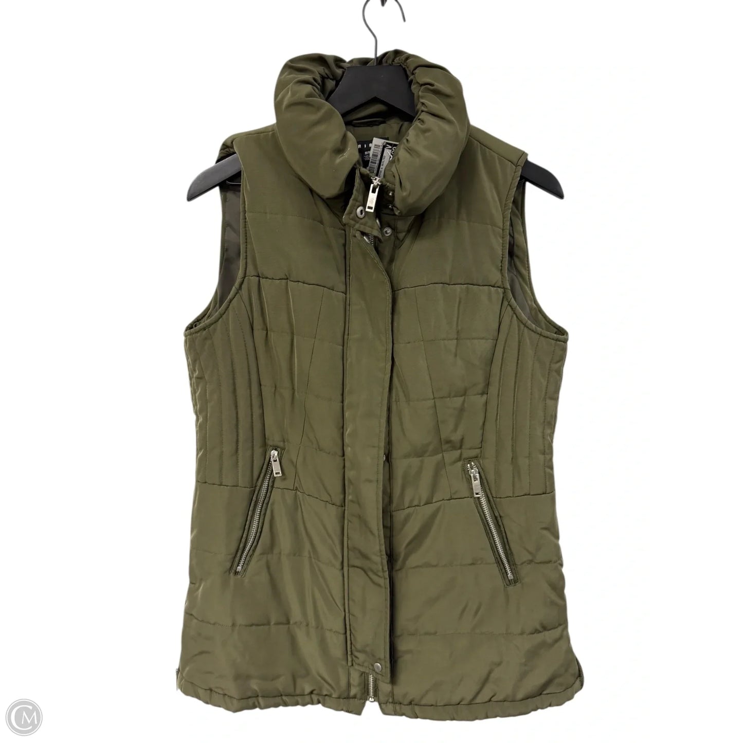 Vest Puffer & Quilted By Tribal In Green, Size: M