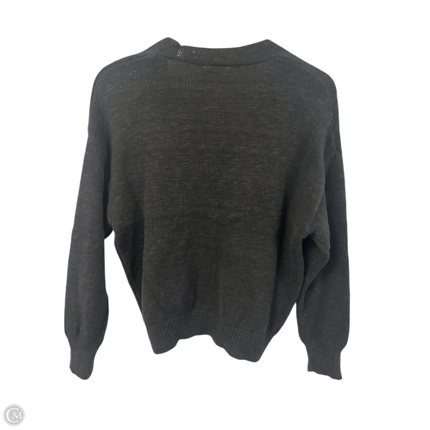 Sweater Cardigan By Time And Tru In Black, Size: S