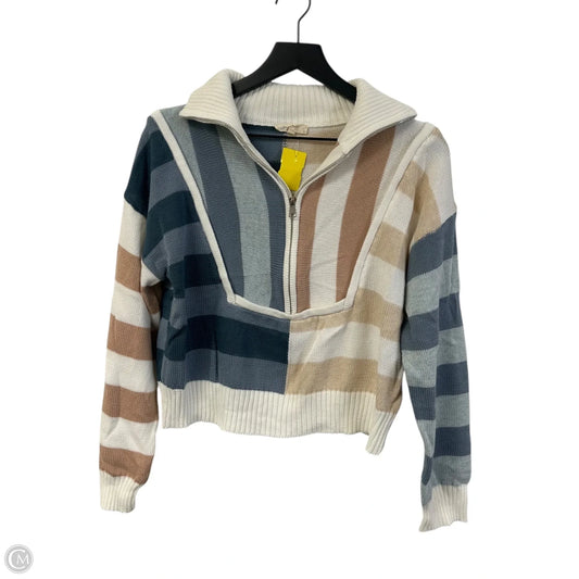 Sweater By Mystree In Blue & Tan, Size: S