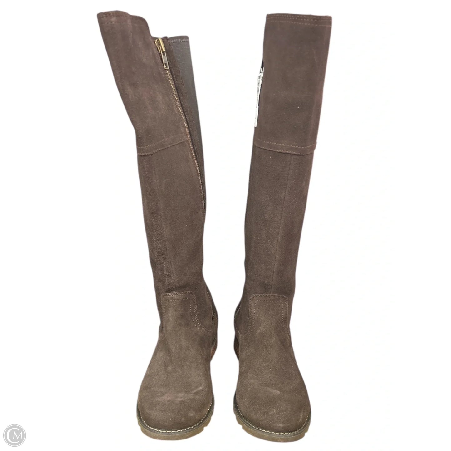 Boots Knee Flats By Ariat In Brown, Size: 9