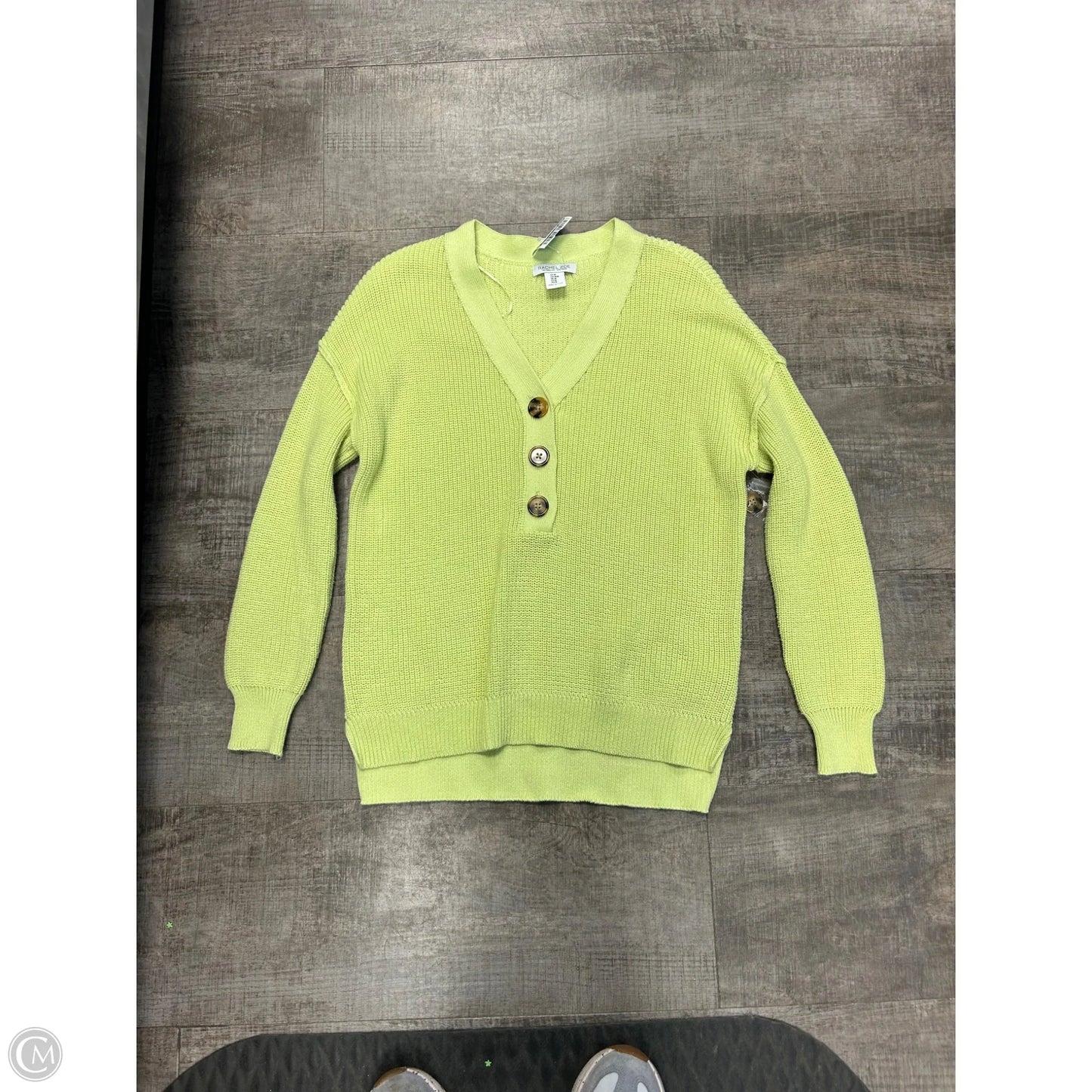 Sweater By Rachel Zoe In Chartreuse, Size: M