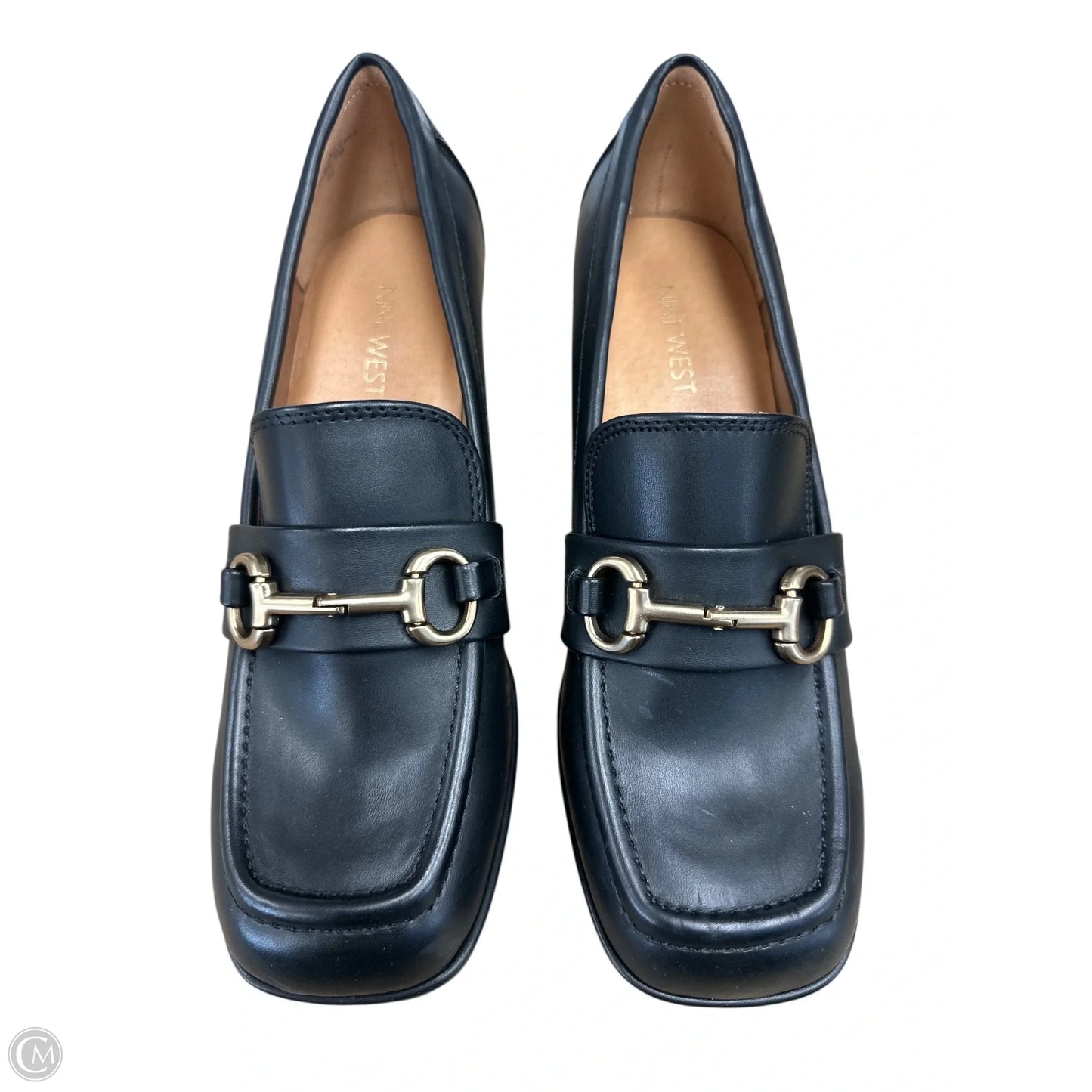 Shoes Heels Block By Nine West In Black, Size: 7.5