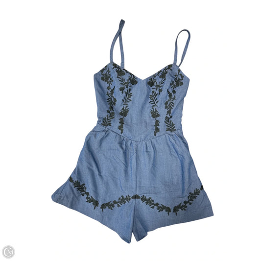 Romper By Clothes Mentor In Black & Blue, Size: Xs