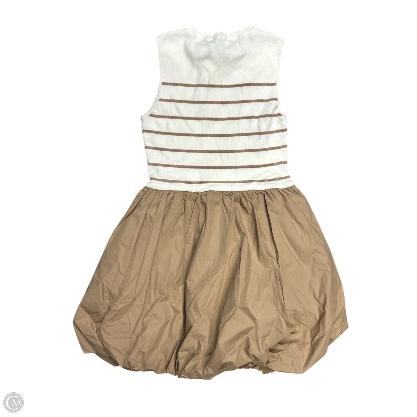 Dress Casual Short By Gilli In Brown & White, Size: L