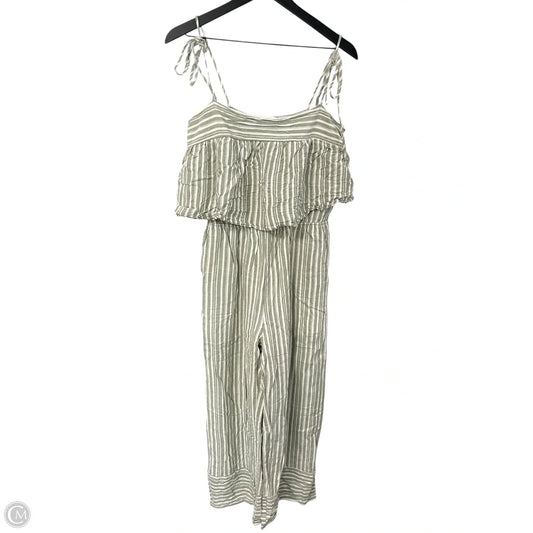 Jumpsuit By Gilli In Green & White, Size: M
