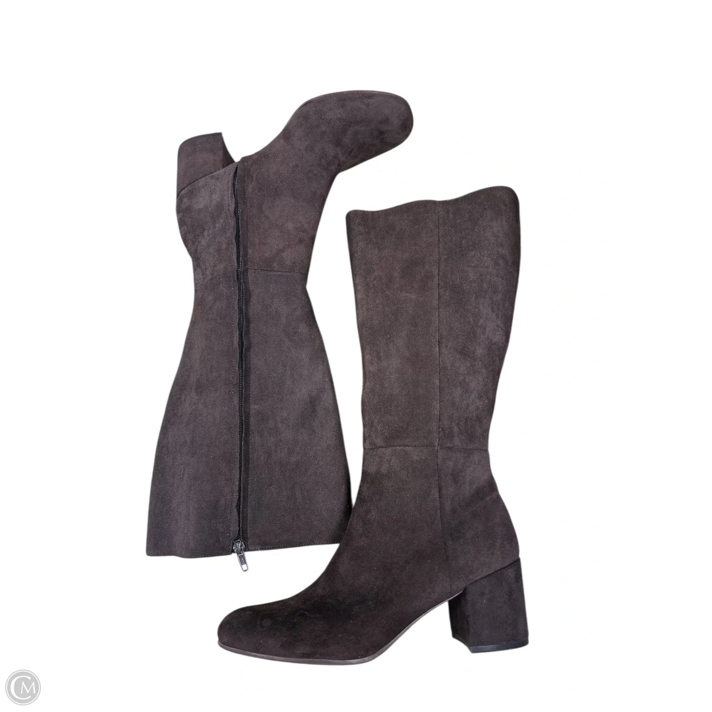 Boots Mid-calf Heels By Time And Tru In Brown, Size: 11