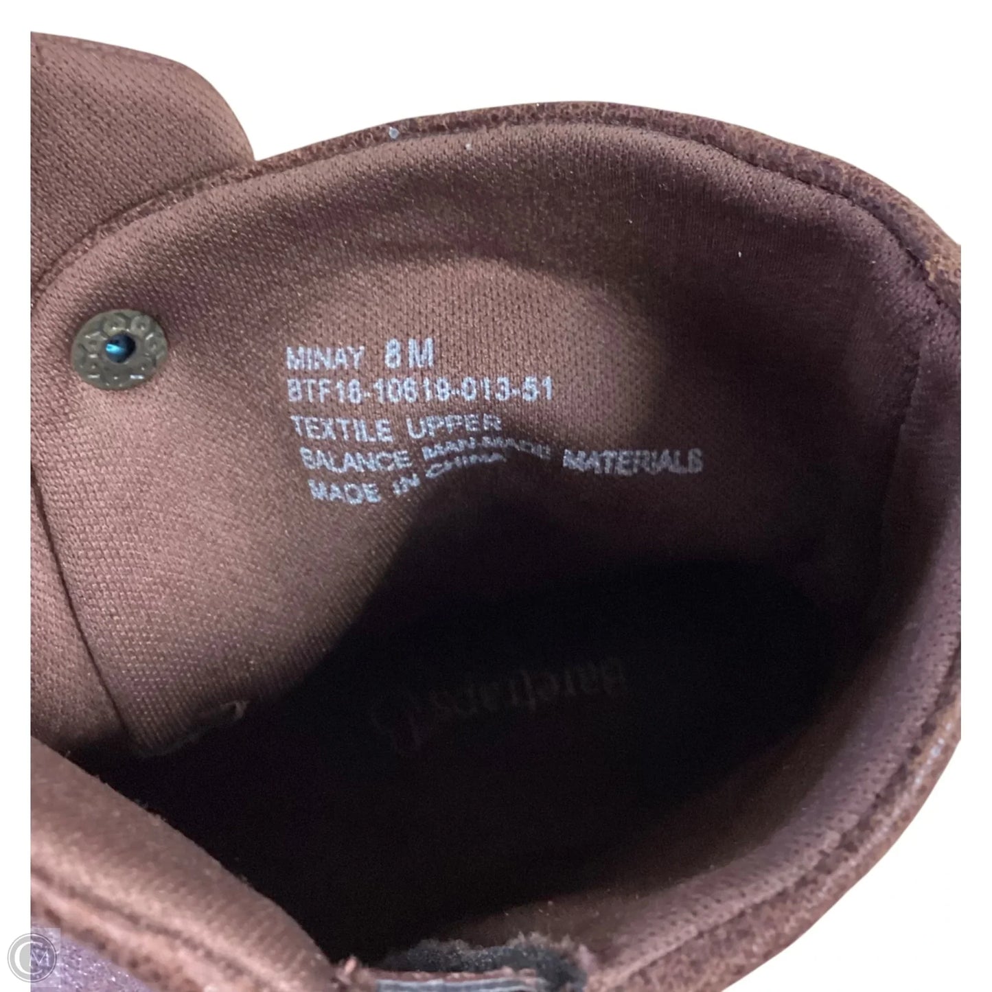 Boots Ankle Heels By Bare Traps In Brown, Size: 8