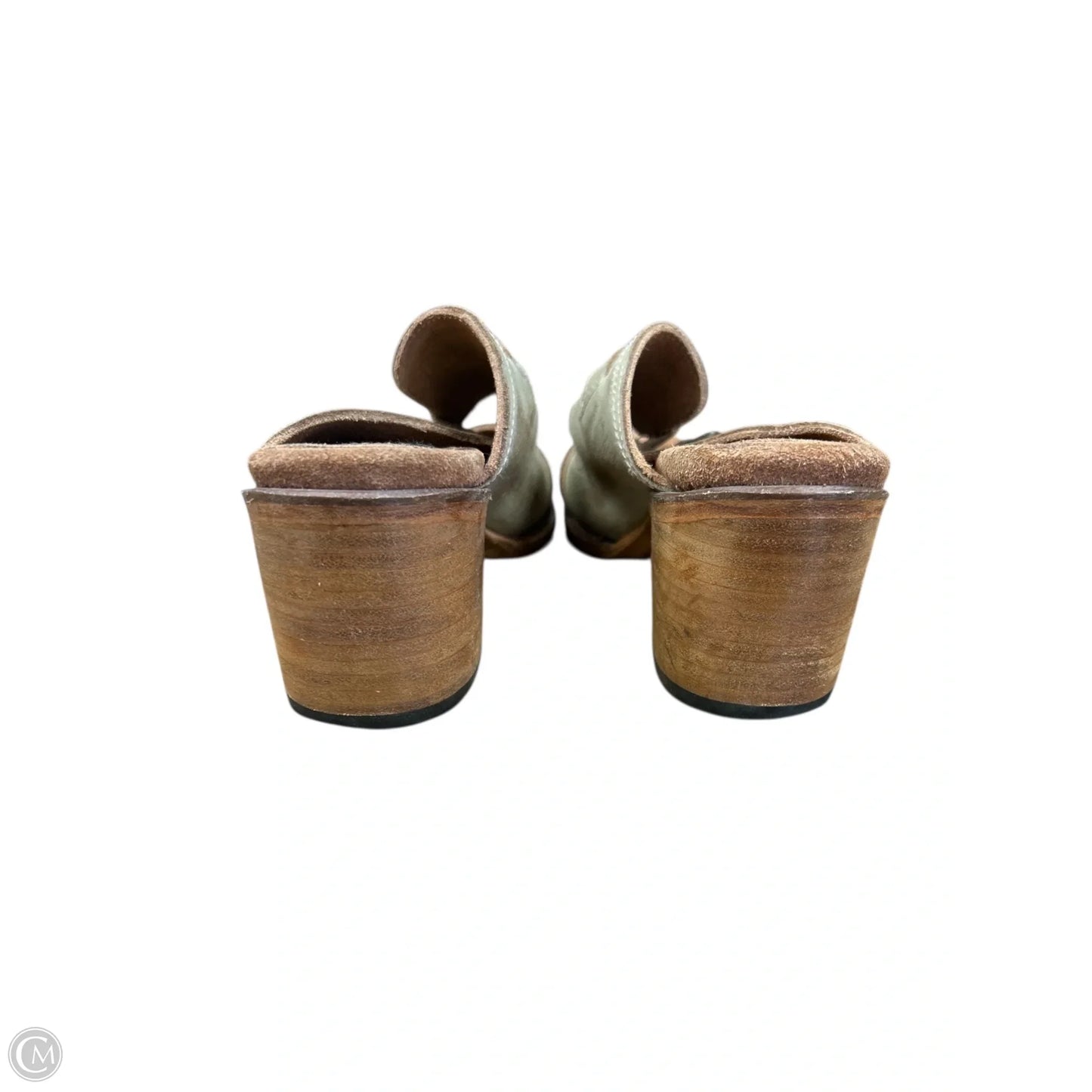 Sandals Heels Block By Freebird In White, Size: 9