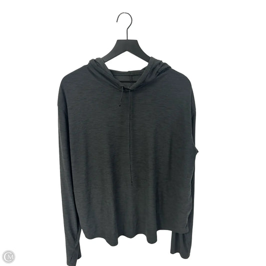 Athletic Top Long Sleeve Hoodie By Old Navy In Grey, Size: Xl