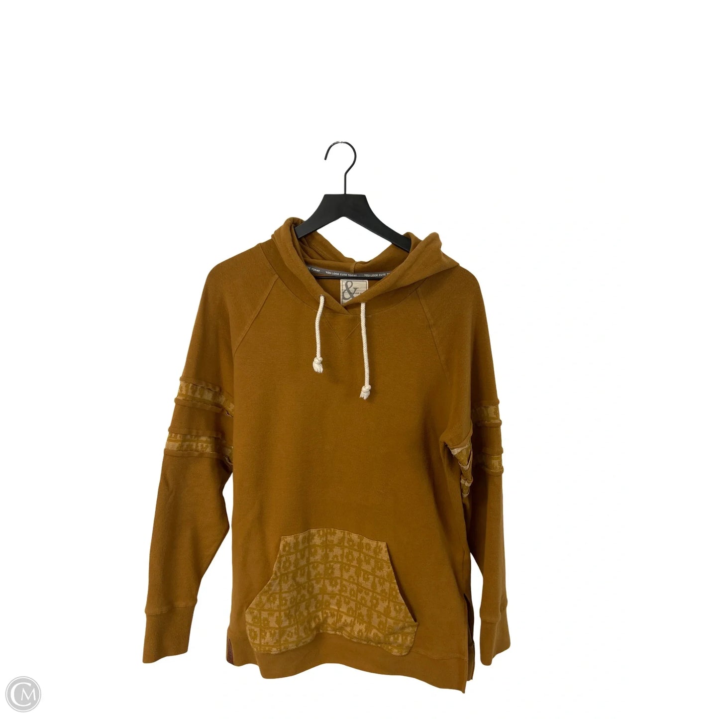 Sweatshirt Hoodie By Cmc In Yellow, Size: L