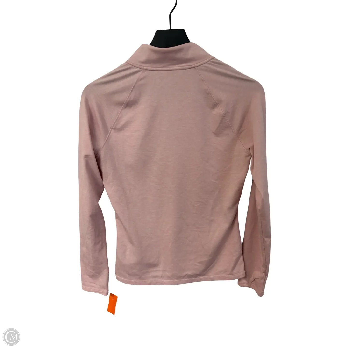 Athletic Top Long Sleeve Collar By Adidas In Pink, Size: S