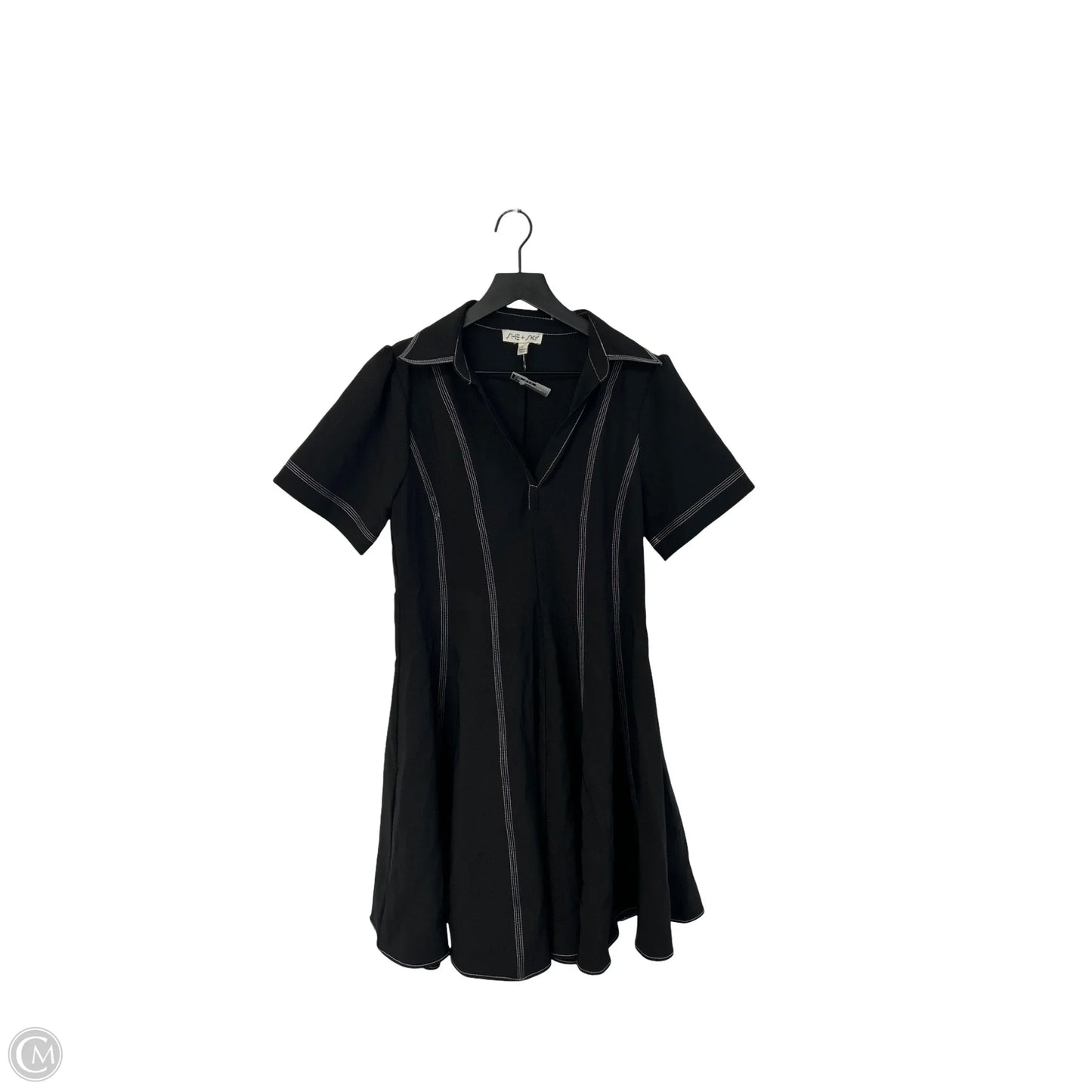 Dress Casual Midi By She + Sky In Black, Size: L